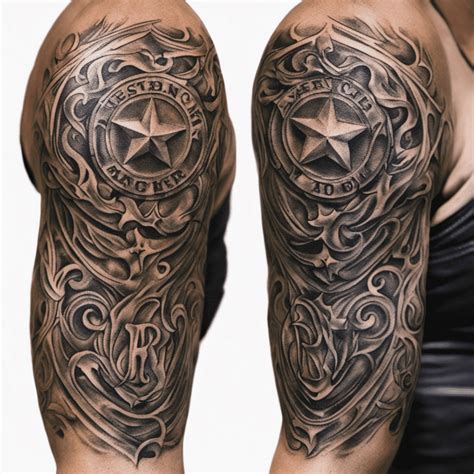 western arm tattoos|cowboy tattoo designs.